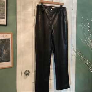 Melina black leather pants Wilfred Aritzia